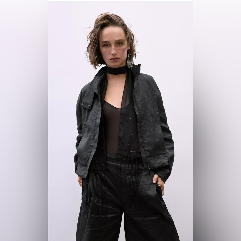 ZARA blouson bomber jacket size large